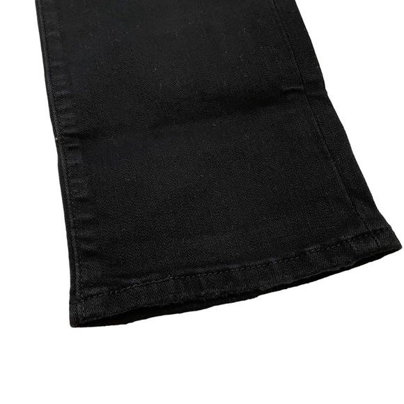 Levi's Premium 724 Distressed High Rise Straight Jeans Black Size 26x32 - Picture 7 of 9